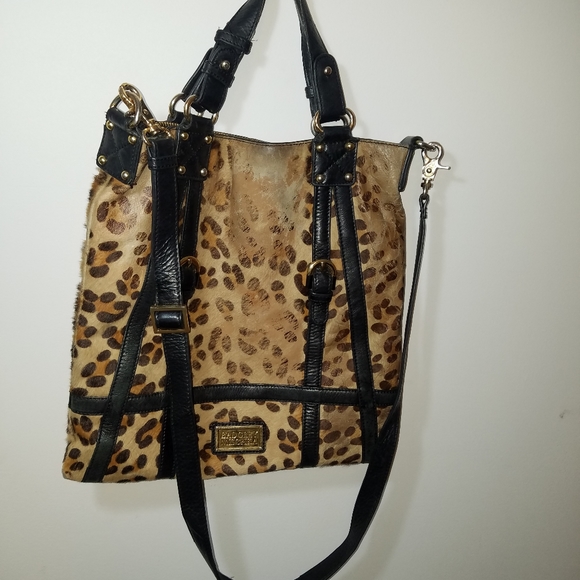 Badgely Mischka leopard print satchel - Picture 4 of 4